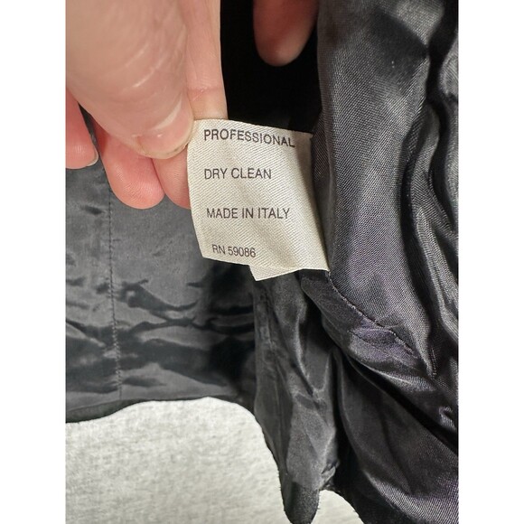 Vintage Nipon Coature 2 Piece Midi Skirt Suit Black Velour 4 Button Blazer - Picture 7 of 15